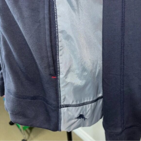 New England Patriots Jacket Mens Medium Full Zip Tommy Bahama NFL Football - Picture 11 of 12